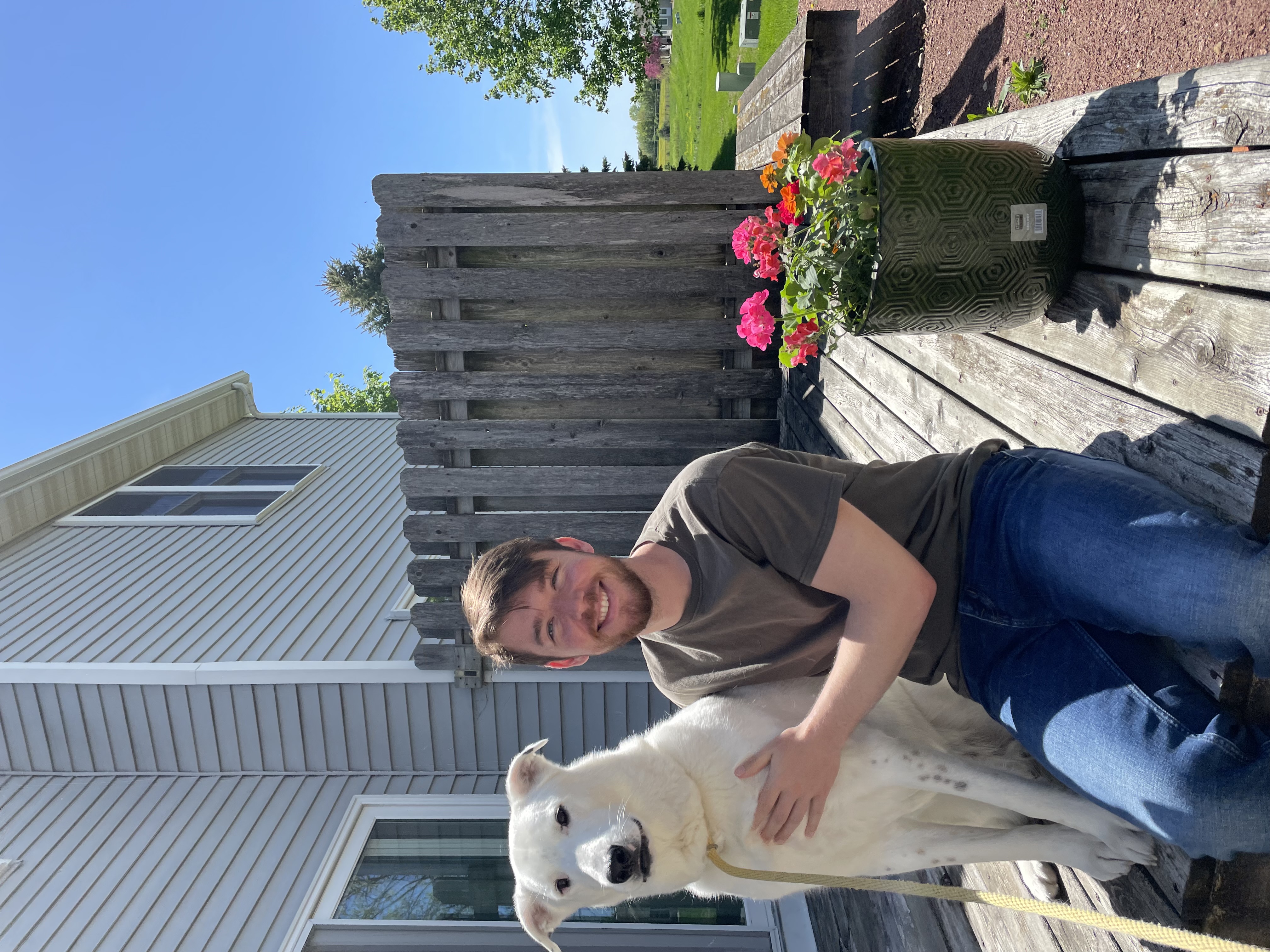 Dylan Pieper with Archie